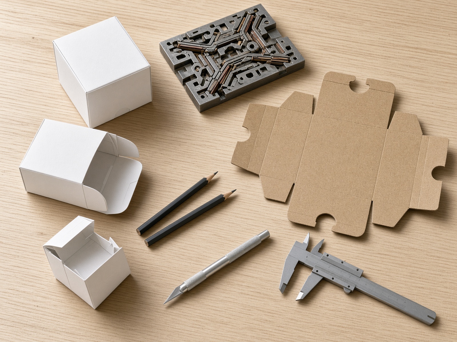 Structural CAD sample of a folding carton