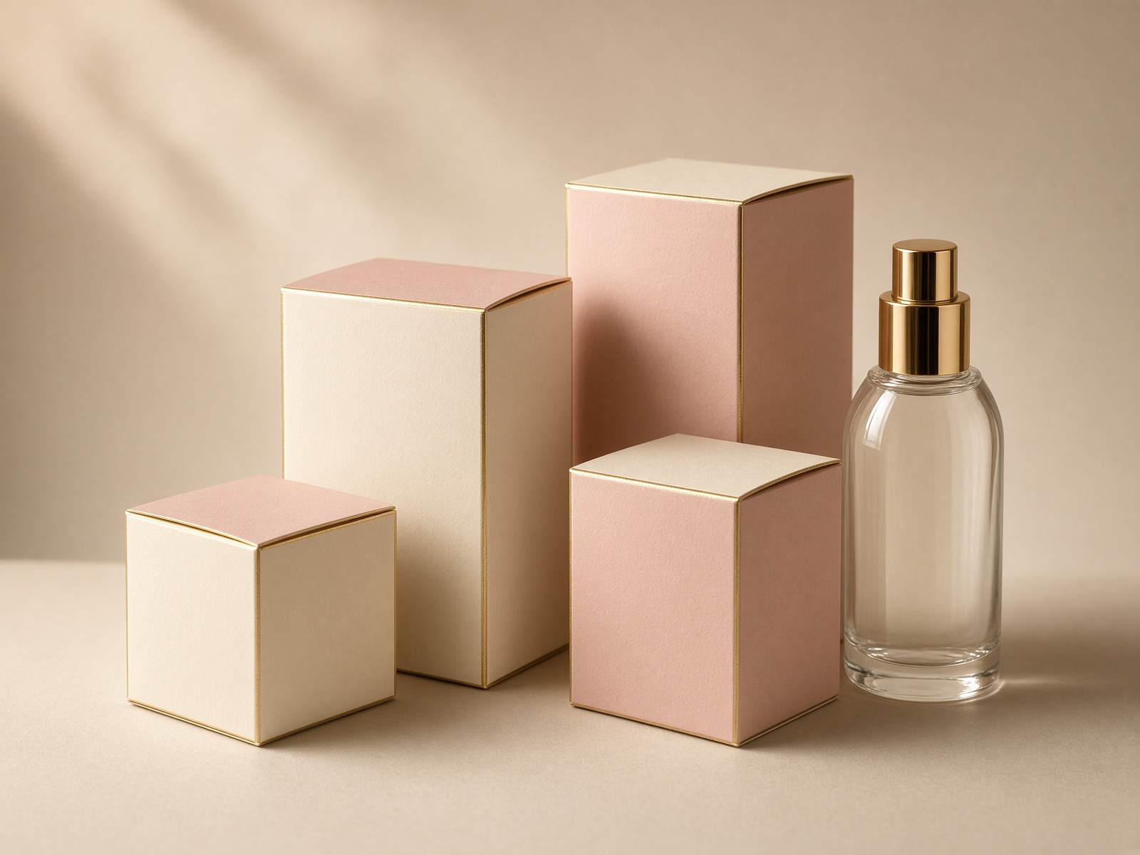 Luxury cosmetics folding cartons with a high-end coated finish
