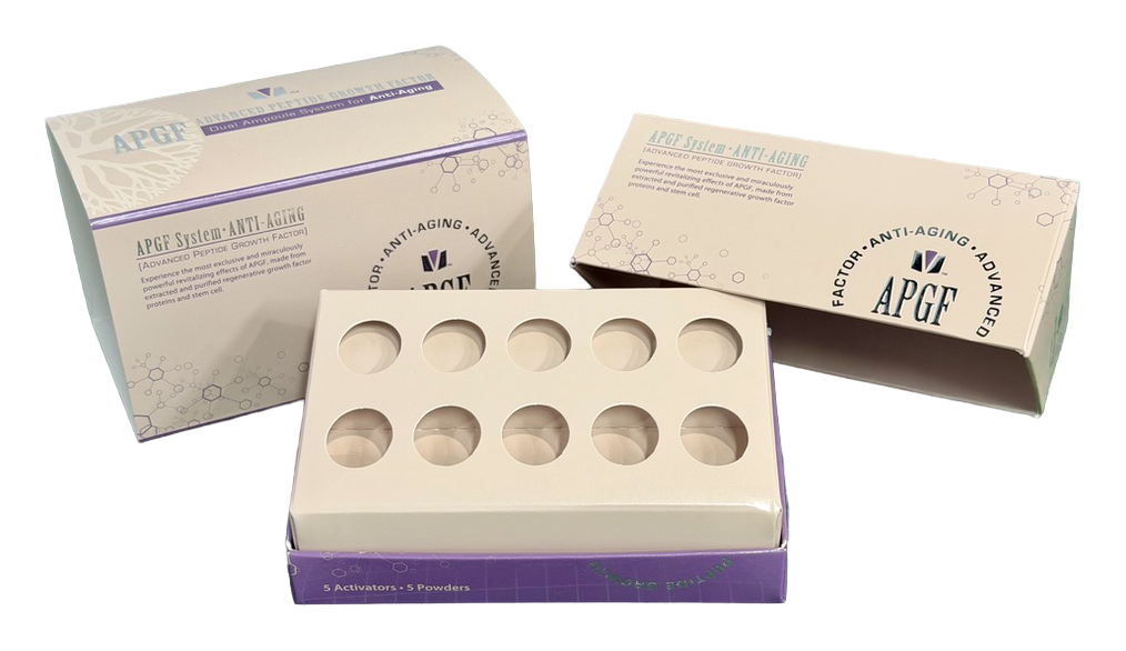 Folding cartons with a custom ten-hole paperboard insert